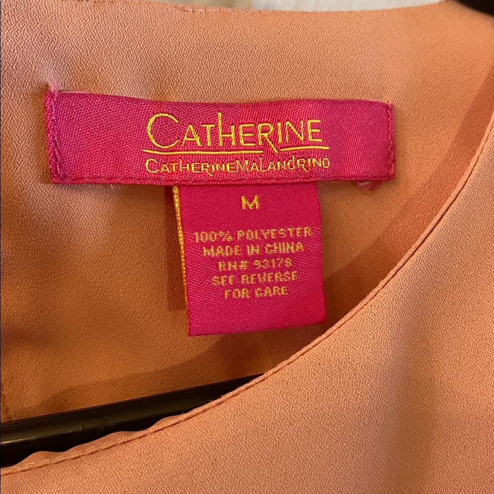 Catherine Malandrino Soft Coral Blouse - Picture 9 of 9
